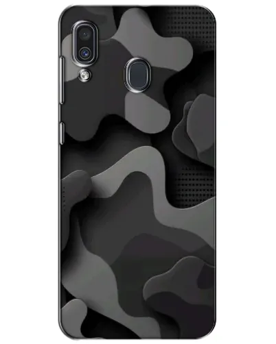 Чехол для Samsung Galaxy A30 2019 (A305F) с картинкой «Темный абстрактный камуфляж»