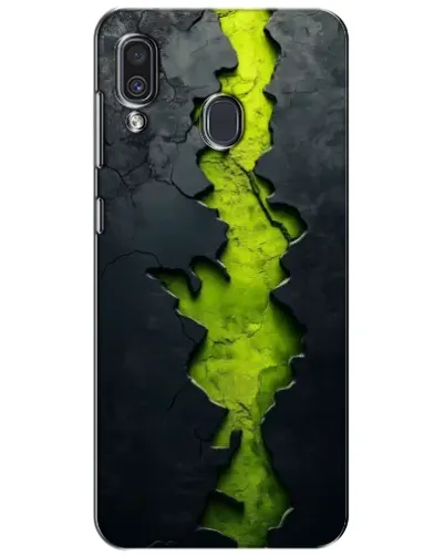 Чехол для Samsung Galaxy A30 2019 (A305F) с картинкой «Салатовый разлом скалы»
