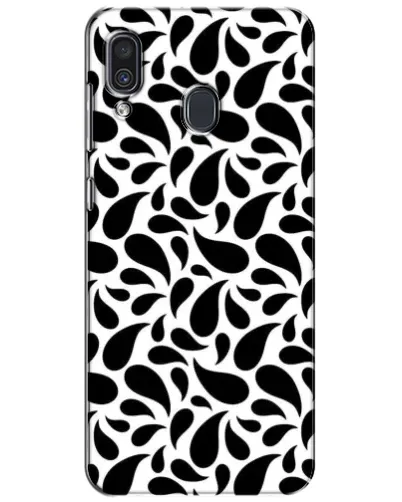 Чехол для Samsung Galaxy A30 2019 (A305F) с картинкой «Контрастные черные капли»