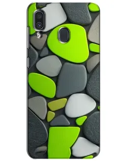 Чехол для Samsung Galaxy A30 2019 (A305F) с картинкой «Яркая неоновая галька»