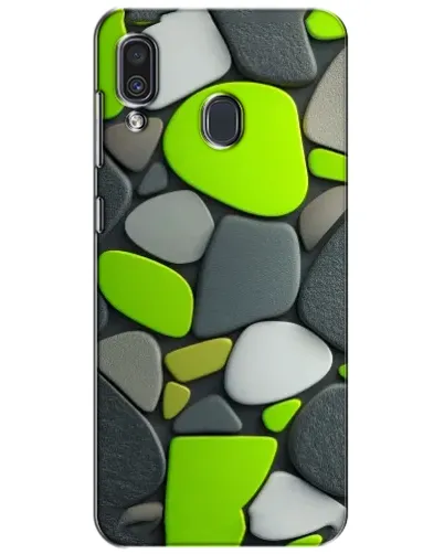 Чехол для Samsung Galaxy A30 2019 (A305F) с картинкой «Яркая неоновая галька»