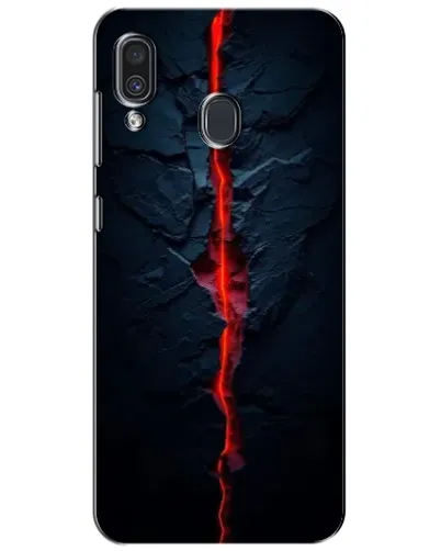 Чехол для Samsung Galaxy A30 2019 (A305F) с картинкой «Kрасная лавовая трещина»