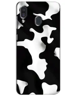 Чехол для Samsung Galaxy A30 2019 (A305F) с картинкой «Черно-белое пятно»