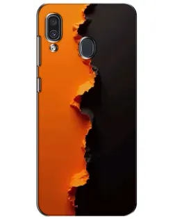 Чехол для Samsung Galaxy A30 2019 (A305F) с картинкой «Оранжевый разлом»