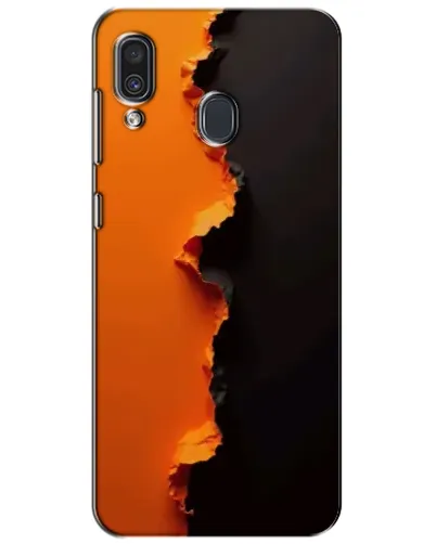 Чехол для Samsung Galaxy A30 2019 (A305F) с картинкой «Оранжевый разлом»