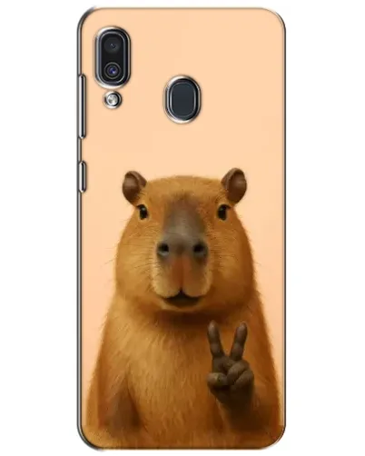 Чехол для Samsung Galaxy A30 2019 (A305F) с картинкой «Капибара виктория»