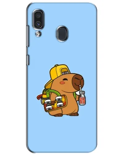 Чехол для Samsung Galaxy A30 2019 (A305F) с картинкой «Капибара на скейте»