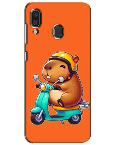 Чехол для Samsung Galaxy A30 2019 (A305F) с картинкой «Капибара на скутере»