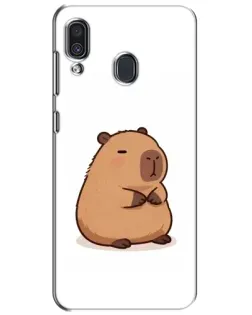 Чехол для Samsung Galaxy A30 2019 (A305F) с картинкой «Толстенькая капибара»