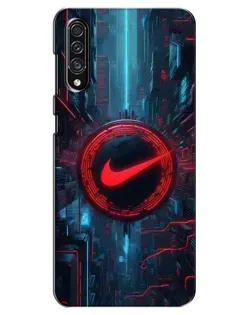 Чехол для Samsung Galaxy A30s (A307) с картинкой «Техногенный стиль Nike»