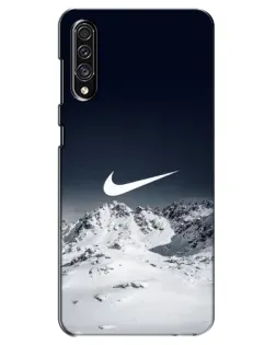 Чехол для Samsung Galaxy A30s (A307) с картинкой «Nike — зимние горы»