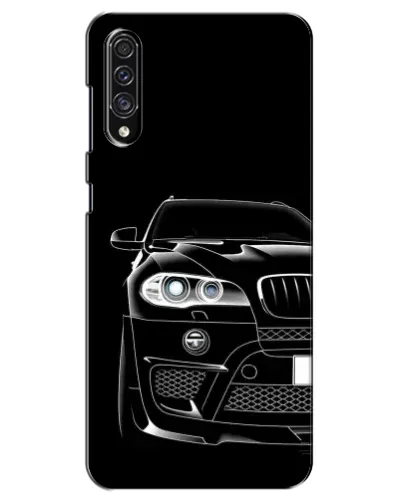 Чехол для Samsung Galaxy A30s (A307) с картинкой «Темный силуэт BMW»