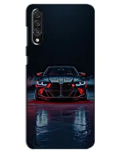 Чехол для Samsung Galaxy A30s (A307) с картинкой «BMW на мокрой дороге»