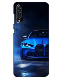 Чехол для Samsung Galaxy A30s (A307) с картинкой «Голубая BMW M4»