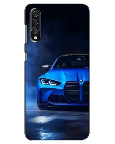 Чехол для Samsung Galaxy A30s (A307) с картинкой «Голубая BMW M4»