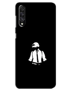 Чехол для Samsung Galaxy A30s (A307) с картинкой «PUBG — белый шлем»