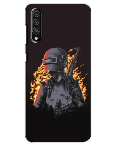 Чехол для Samsung Galaxy A30s (A307) с картинкой «PUBG — огненный силуэт» Чехол для Samsung Galaxy A30s (A307) с картинкой «PUBG — огненный силуэт»
