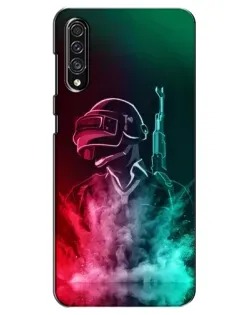 Чехол для Samsung Galaxy A30s (A307) с картинкой «PUBG — огненный воин»