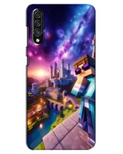 Чехол для Samsung Galaxy A30s (A307) с картинкой «Стив и космос»