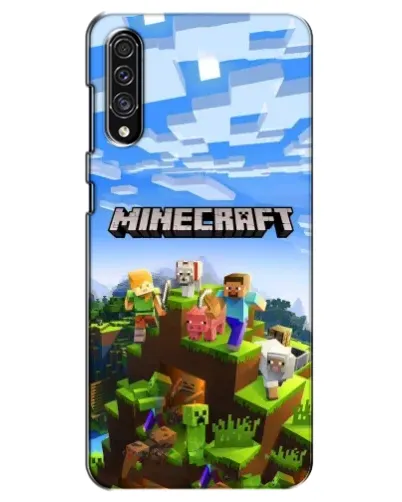Чехол для Samsung Galaxy A30s (A307) с картинкой «Minecraft классический мир»