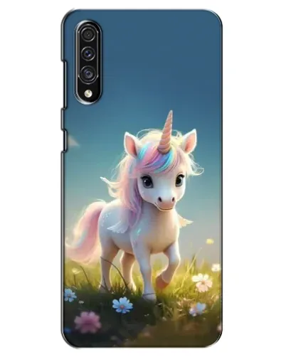 Чехол для Samsung Galaxy A30s (A307) с картинкой «Единорог на поляне»