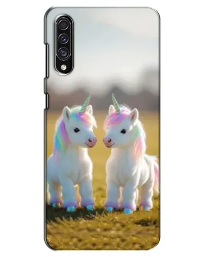 Чехол для Samsung Galaxy A30s (A307) с картинкой «Пара единорогов»