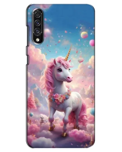 Чехол для Samsung Galaxy A30s (A307) с картинкой «Единорог среди облаков»