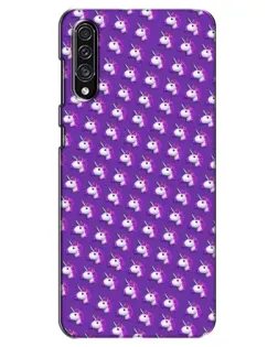 Чехол для Samsung Galaxy A30s (A307) с картинкой «Единороги на фиолетовом»