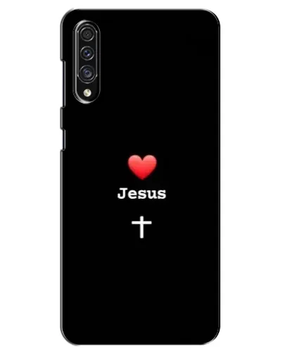 Чехол для Samsung Galaxy A30s (A307) с картинкой «Сердце - Jesus»