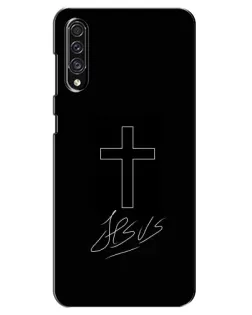 Чохол для Samsung Galaxy A30s (A307) з картинкою «Графічний хрест Jesus»