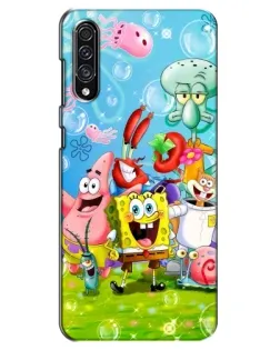 Чохол для Samsung Galaxy A30s (A307) з картинкою «Губка Боб та друзі»