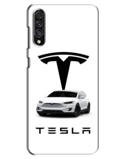 Чехол для Samsung Galaxy A30s (A307) с картинкой «Tesla White Style»