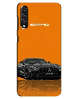 Чехол для Samsung Galaxy A30s (A307) с картинкой «Оранжевый Mercedes AMG»