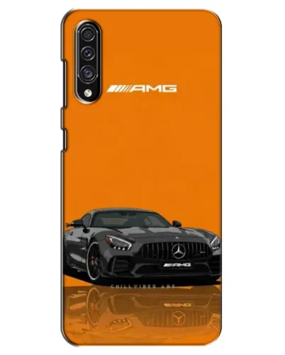Чехол для Samsung Galaxy A30s (A307) с картинкой «Оранжевый Mercedes AMG»