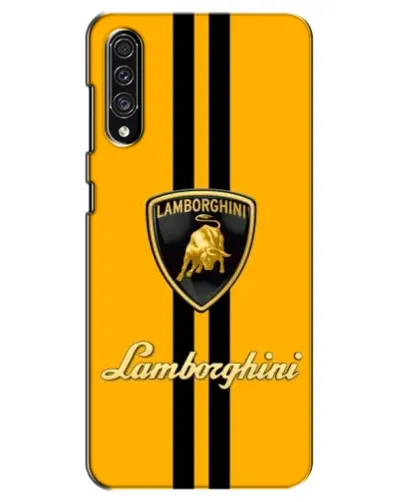 Чехол для Samsung Galaxy A30s (A307) с картинкой «Lamborghini Stripe желтый»