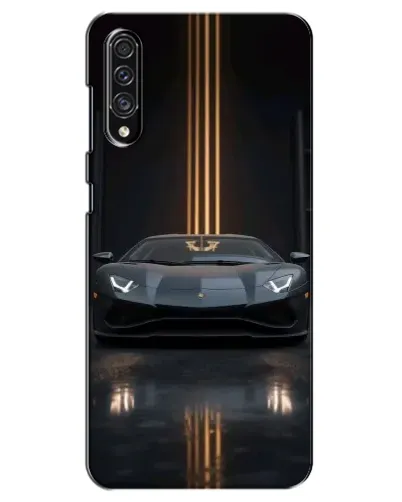 Чехол для Samsung Galaxy A30s (A307) с картинкой «Lamborghini золотые линии»