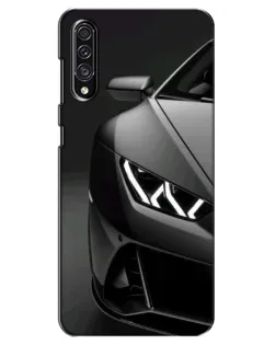 Чехол для Samsung Galaxy A30s (A307) с картинкой «Lamborghini фары детализация»