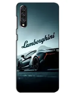 Чехол для Samsung Galaxy A30s (A307) с картинкой «Классическая надпись Lamborghini»