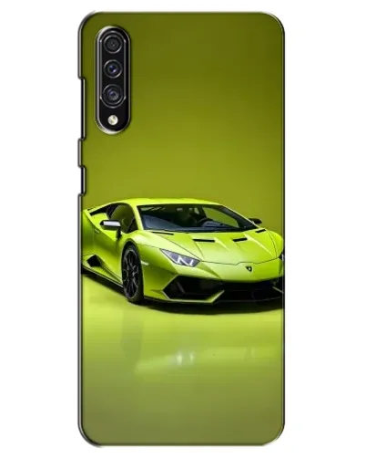 Чехол для Samsung Galaxy A30s (A307) с картинкой «Салатовый Lamborghini Huracan»
