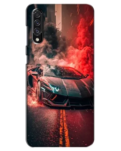 Чехол для Samsung Galaxy A30s (A307) с картинкой «Lamborghini красный дым»