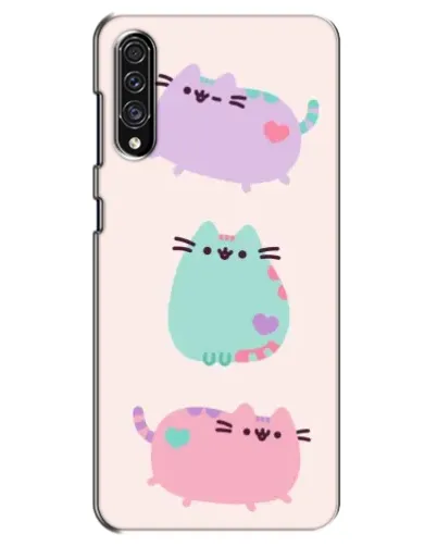 Чехол для Samsung Galaxy A30s (A307) с картинкой «Pusheen трио»