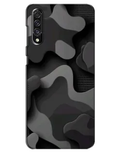 Чехол для Samsung Galaxy A30s (A307) с картинкой «Темный абстрактный камуфляж»