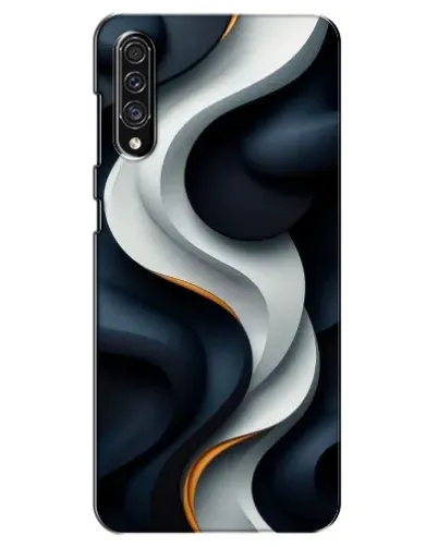 Чехол для Samsung Galaxy A30s (A307) с картинкой «Объемные черно-белые ленты» Чехол для Samsung Galaxy A30s (A307) с картинкой «Объемные черно-белые ленты»