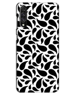 Чехол для Samsung Galaxy A30s (A307) с картинкой «Контрастные черные капли»