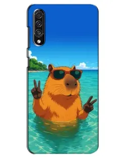 Чехол для Samsung Galaxy A30s (A307) с картинкой «Морская капибара» Чехол для Samsung Galaxy A30s (A307) с картинкой «Морская капибара»