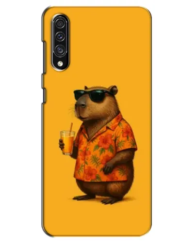 Чехол для Samsung Galaxy A30s (A307) с картинкой «Капибара на отдыхе»