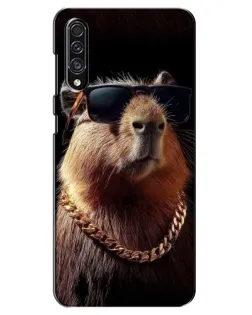 Чехол для Samsung Galaxy A30s (A307) с картинкой «Капибара золотая цепь» Чехол для Samsung Galaxy A30s (A307) с картинкой «Капибара золотая цепь»