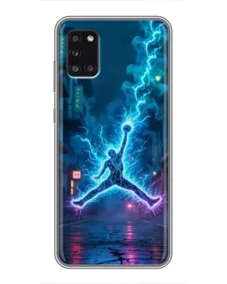 Чехол для Samsung Galaxy A31 (A315) с картинкой «Jordan Gold Jumpman»