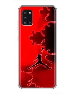Чехол для Samsung Galaxy A31 (A315) с картинкой «Jordan Red Smoke»