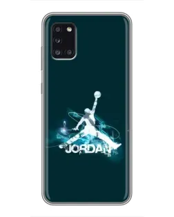 Чехол для Samsung Galaxy A31 (A315) с картинкой «Jordan Blue Fire»
